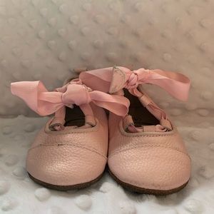 Adorable pink baby shoes
